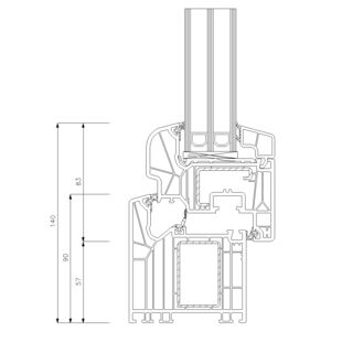 Schüco Livling 82 MD - Rondo 140mm 9413-9441