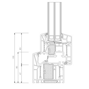 Schüco Living Alu Inside MD HI - Classic 130mm 9522-9523