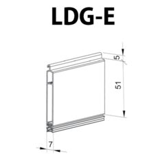 Rollladen Endleiste LDG-E Alu