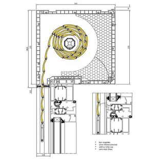 Aufsatzrollladen 225mm mit MB 70 Profil ohne Wetterschenkel