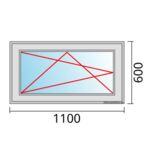 Fenstermaß 1100x600mm