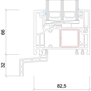 2209- Fensterbankprofil- 32mm