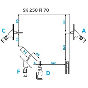 Rolltor-Kasten PST SK mit Kastenhöhe 250mm