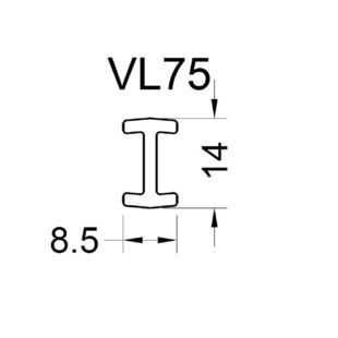 Aliplast VL75 - H-Kopplung