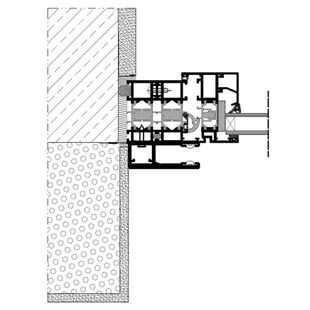 Vorbaurollladen SAR Einbaubeispiel Führungsschiene auf Fensterrahmen