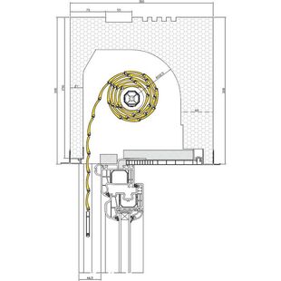 Aufsatzrollladen Drutex RS Styropor 300mm mit Iglo 5 Fenster Revision Innen