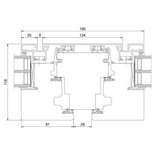 Drutex Duoline 88 Fenster Dreh-Kipp + Dreh-Kipp