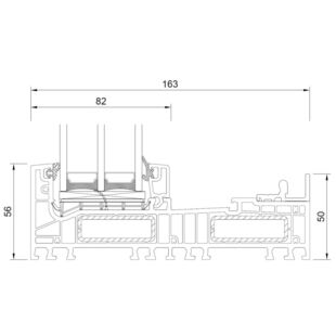 Drutex Iglo Edge Slide unten fest