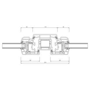 Schüco CT-70 AS 110mm Fenster Rondo 83mm - 8849-8867