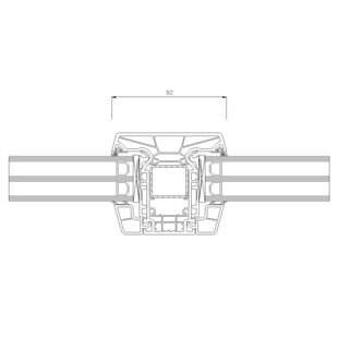 Schüco Living 82 MD  Pfosten- 92mm- 9465