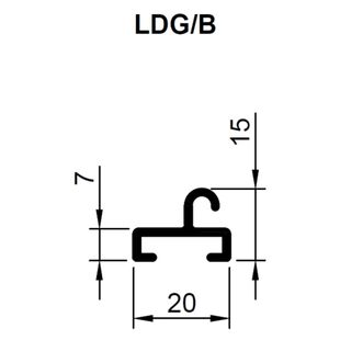 Vorbaurollladen Endleiste LDG B