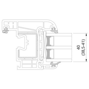 Drutex Iglo EXT Verglasungsdicke 40mm - 50940