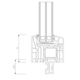 8033 - Basisprofil 30mm (Breite: 20mm)