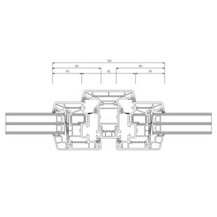 Schüco Living Alu Inside MD 92mm Fenster Classic 83mm - 9524-9523 mit Verstärkung