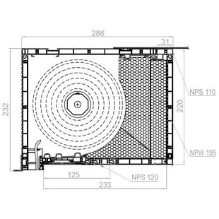 Aufsatzrollladen PTP 220mm mit Vertiefung 31mm