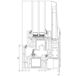 Drutex Iglo Edge - 80001-80013 - PSK- Tür unten