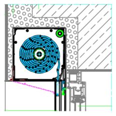 Technische Details Vorbaurolladen mit Unterputz