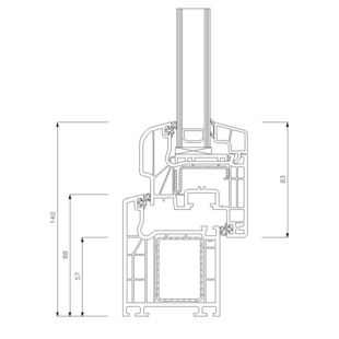 Schüco CT-70 AS - Rondo 140mm 8867