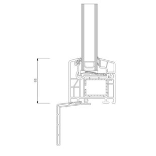 7788- Fensterbankprofil-37mm-66mm