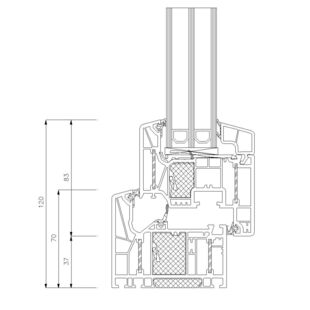 Schüco Living Alu Inside MD HI - Classic 120mm  9521-9523