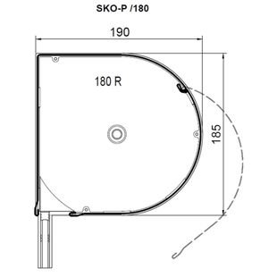 Vorbaurollladen SAR SKO-P mit Kastenhöhe 180mm