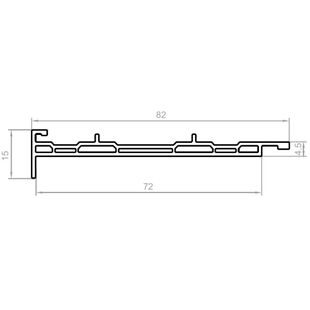 Aufsatzrollladen Adapterprofil RN 1-70 B universal