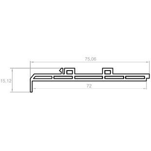 Aufsatzrollladen PTP Adapterprofil NPS-011 universal