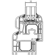 Drutex Iglo 5 3-fach Verglasung 32mm