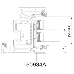 Drutex Iglo Edge - 50934A - Flügel Glasstärke 52mm