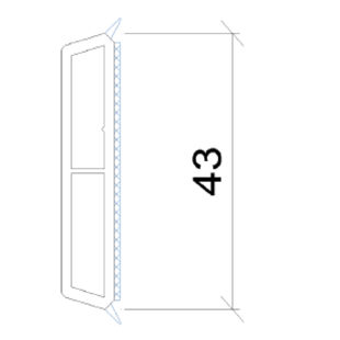 3198- aufgesetzte Sprossen - 43mm