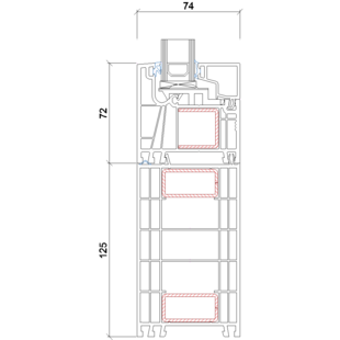 2311 - Blendrahmenverbreiterung 125mm