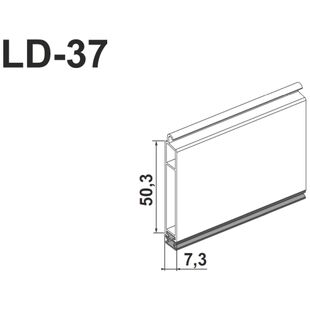 Rolltor Endleiste LDG 37mm