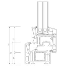 Detailzeichnungen Kunststofffenster Schüco LivIng 82