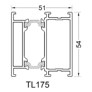 Aliplast TL175 - Rahmenverbreiterung 54mm