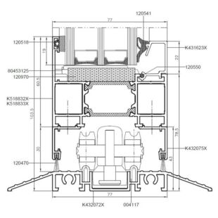 MB-86 Foldline - Schwelle 13mm