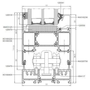 MB-86 Foldline - Schwelle 21mm