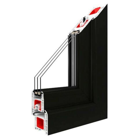 Fenster Iglo Premier Profil Schwarzbraun