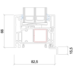 2230 - Anschlussprofil 15.5mm