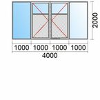Haustür-Größe 4000x2000 mm
