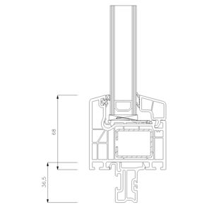 8033 - Basisprofil 30mm (Breite: 20mm)