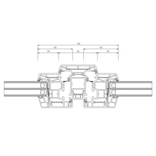 Schüco Living Alu Inside MD 92mm Fenster Classic 83mm - 9524-9523