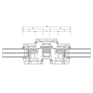 Schüco Living Alu Inside MD HI 92mm Fenster Classic 83mm - 9524-9523