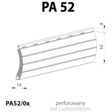 Rollladen Lamelle PA52 Alu