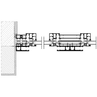 Vorbaurollladen SAR Einbaubeispiel Führungsschiene auf Fensterrahmen zweiseitig