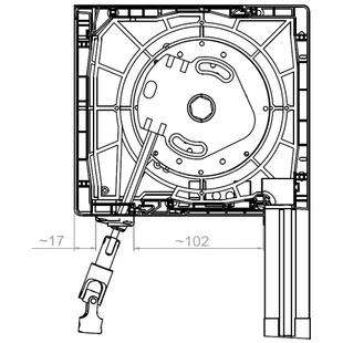 Aufsatzrollladen Kurbelgetriebe Kasten 160mm