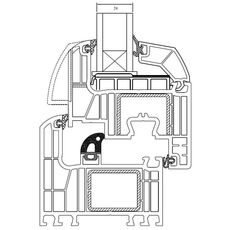 Drutex Iglo Energy Glasleiste 2-fach Verglasung 24mm