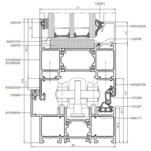 MB-86 Foldline - Schwelle 54mm