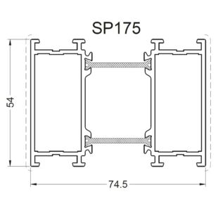 Aliplast SP175 - Rahmenverbreiterung - 54mm