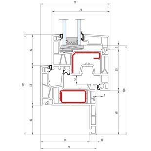 Aluplast IDEAL Neo Renovation Fenster Flosse 40 mm 160x15 160x20