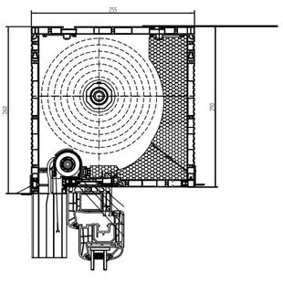 Aufsatzrollladen PTP mit Kastenhöhe 250mm mit Insektenschutz